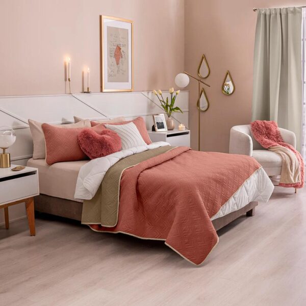 EDREDÓN NOVO DEEP ROSE