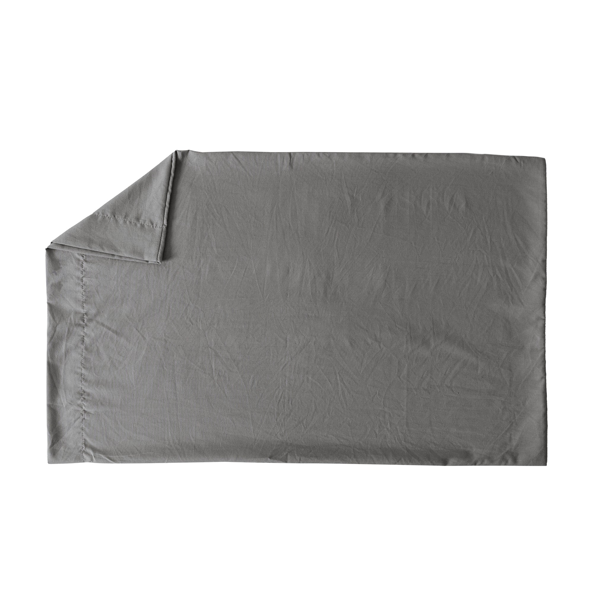 Funda de almohada Viasoft Washed Gris